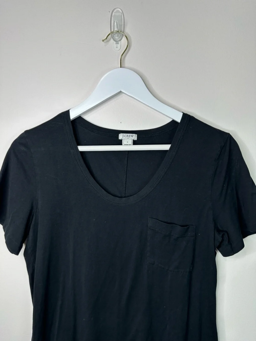 J. Crew Black 100% cotton T shirt Everyday Dress small
